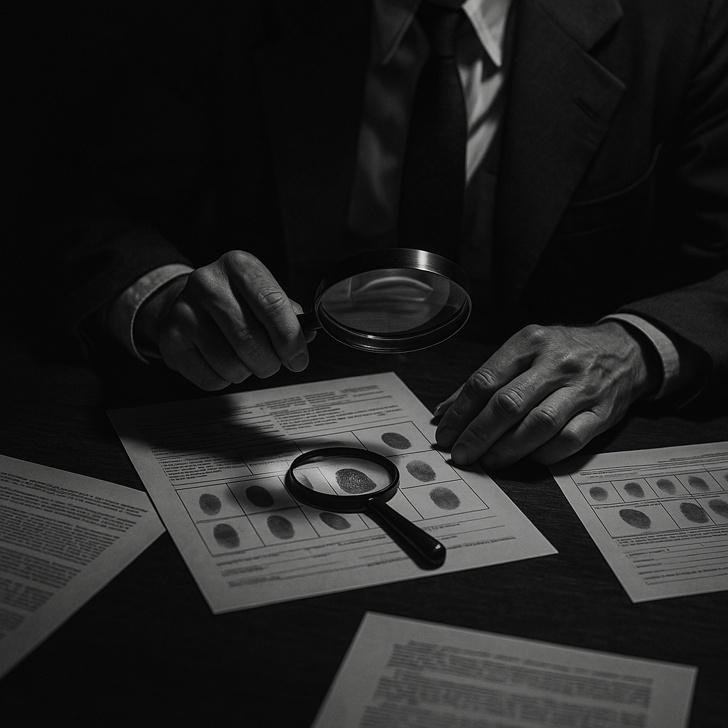 นักสืบเอกชนกำลังติดตามเป้าหมายในเวลากลางคืน