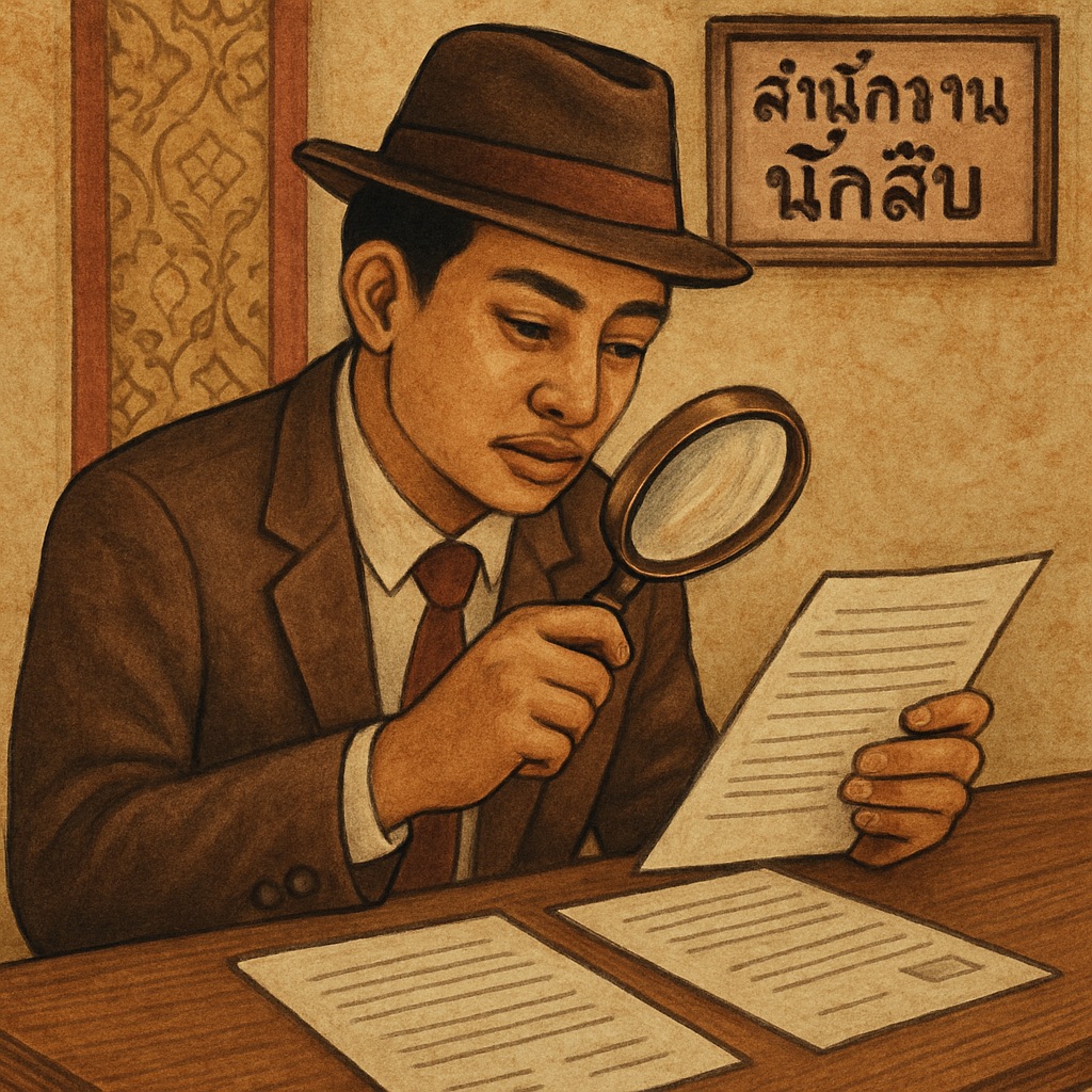 นักสืบตรวจสอบเอกสารก่อนร่วมทุน