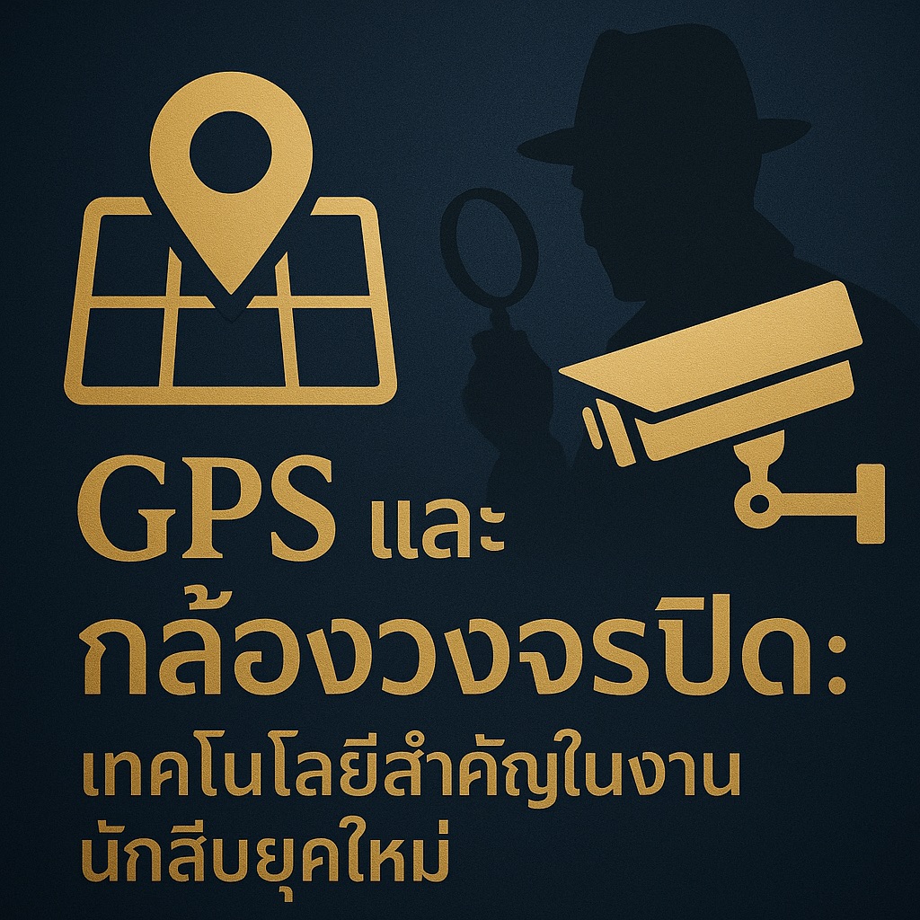 GPS และกล้องวงจรปิด: เทคโนโลยีสำคัญในงานนักสืบยุคใหม่ - นักสืบณรงค์