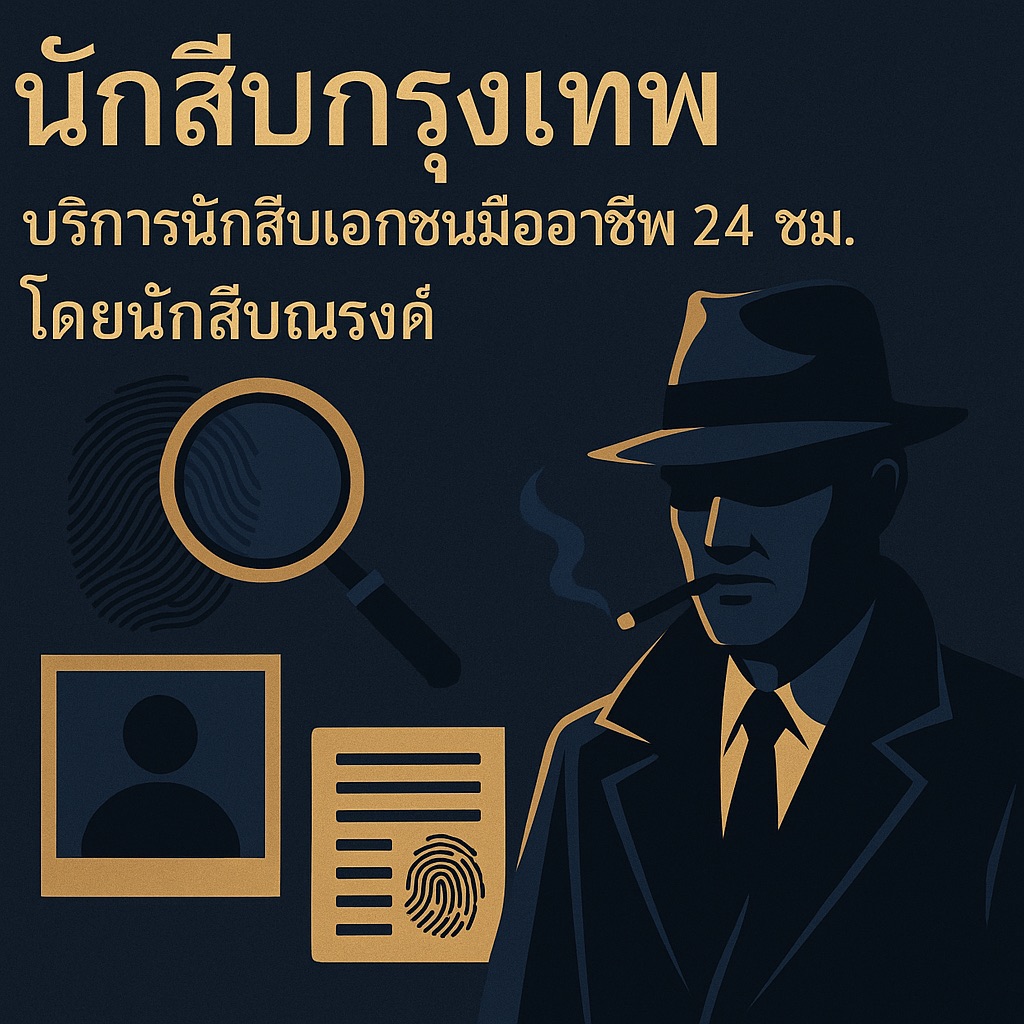 นักสืบกรุงเทพ: บริการนักสืบเอกชนมืออาชีพ 24 ชม. โดยนักสืบณรงค์ - นักสืบณรงค์