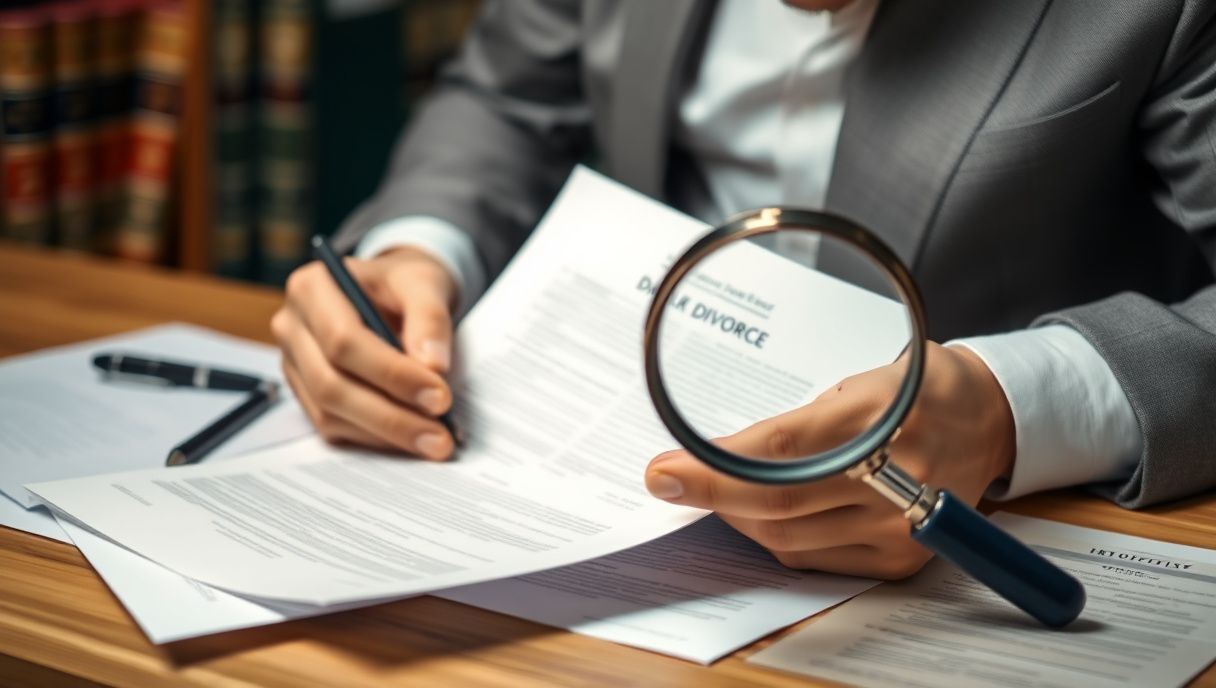 นักสืบกำลังตรวจสอบหลักฐานฟ้องหย่า