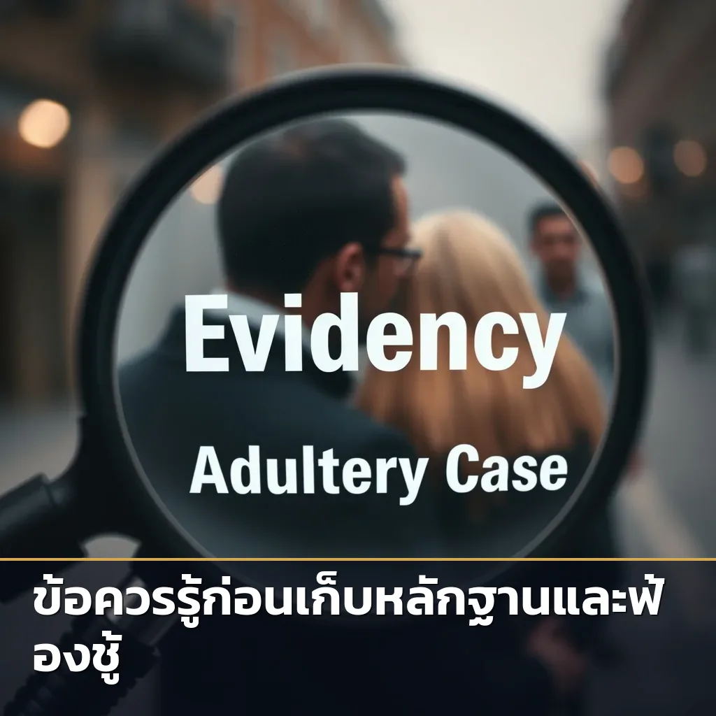 แว่นขยายส่องหลักฐานสำคัญในคดีจับชู้