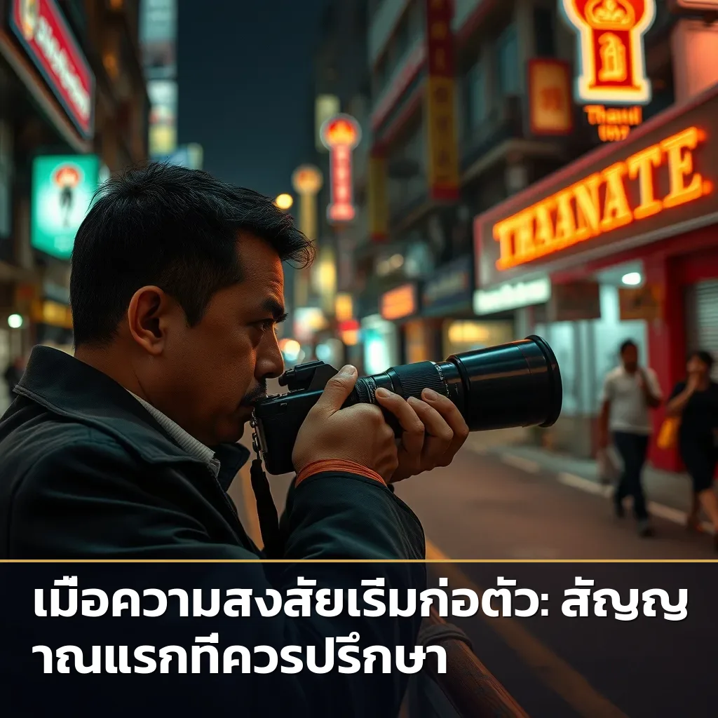 นักสืบกำลังสะกดรอยตามเป้าหมายอย่างลับๆ เพื่อรวบรวมหลักฐานที่จำเป็น