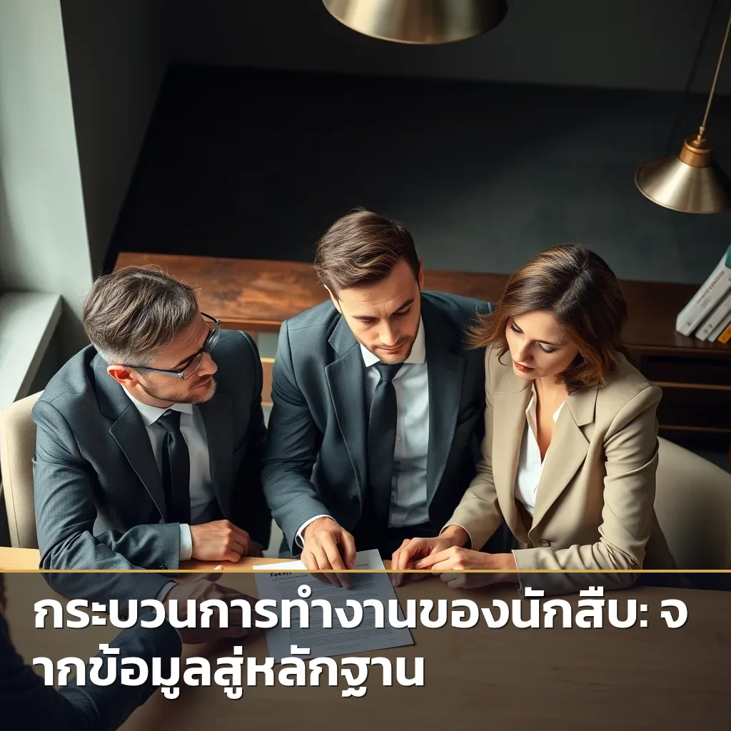 คู่รักปรึกษาทนายความพร้อมเอกสารรายงานจากนักสืบเพื่อตัดสินใจอนาคต