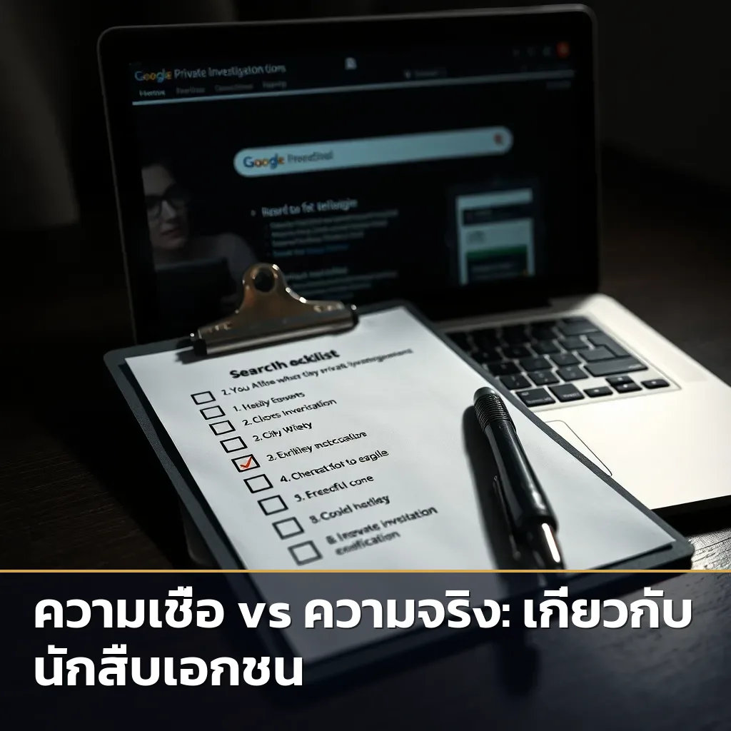 เช็คลิสต์สิ่งที่ต้องทำทันทีเพื่อเลือกนักสืบที่น่าเชื่อถือและป้องกันการโดนหลอก
