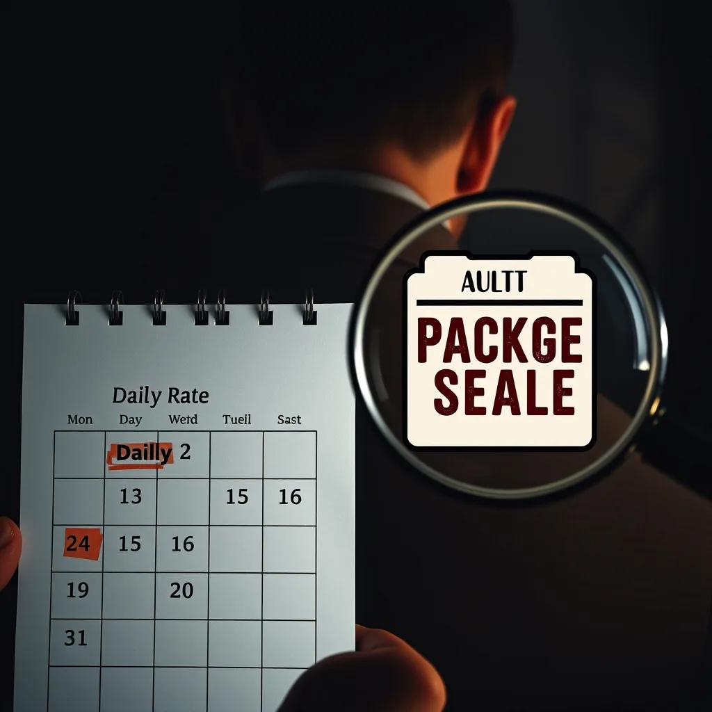 เปรียบเทียบค่าจ้างนักสืบรายวันและเหมาจ่ายเพื่อความคุ้มค่า