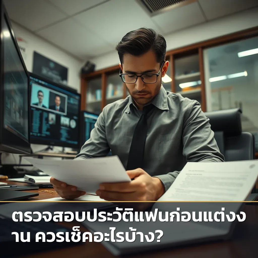 นักสืบเอกชนกำลังตรวจสอบประวัติแฟนอย่างละเอียด