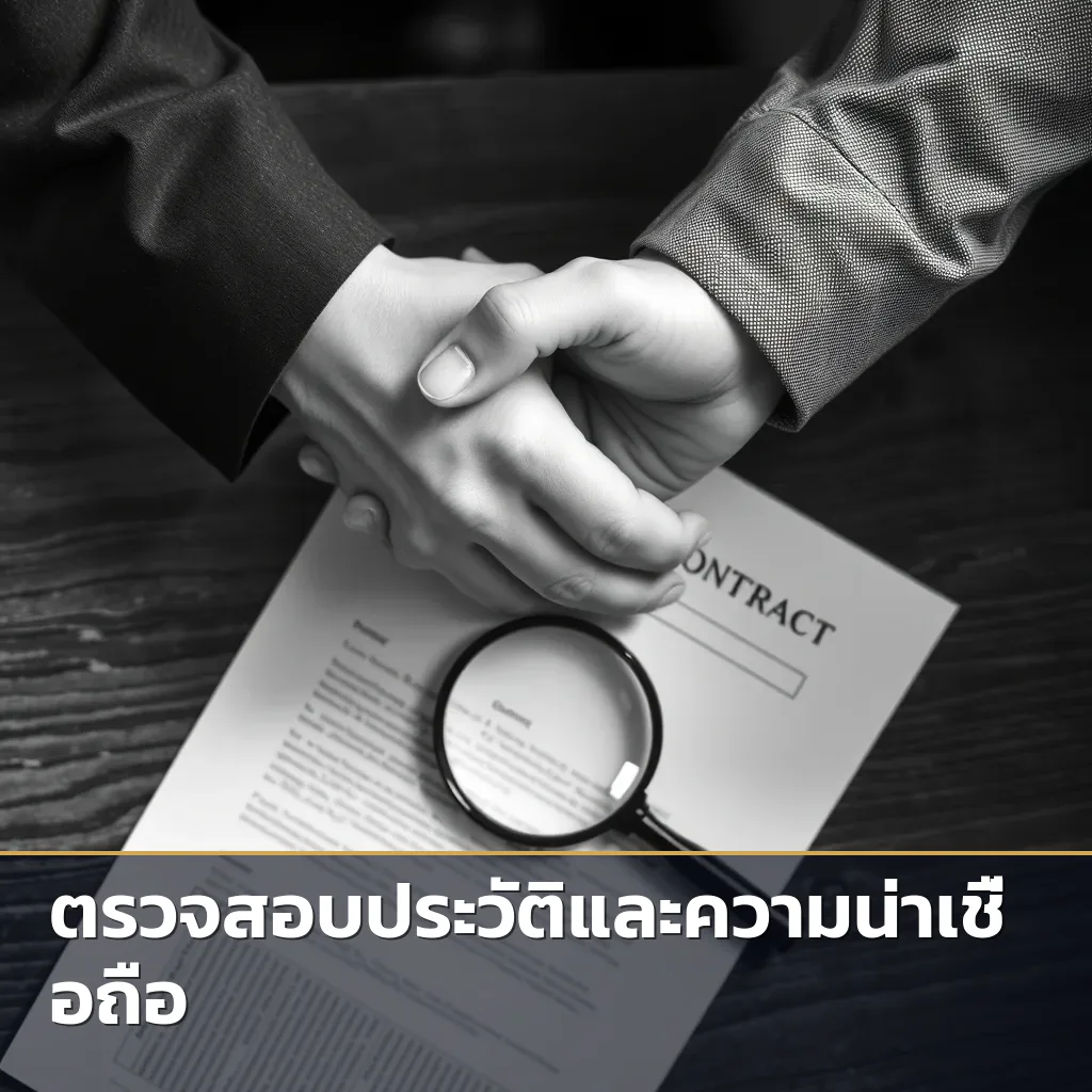 ภาพการเซ็นสัญญาที่โปร่งใสกับบริษัทนักสืบมืออาชีพ