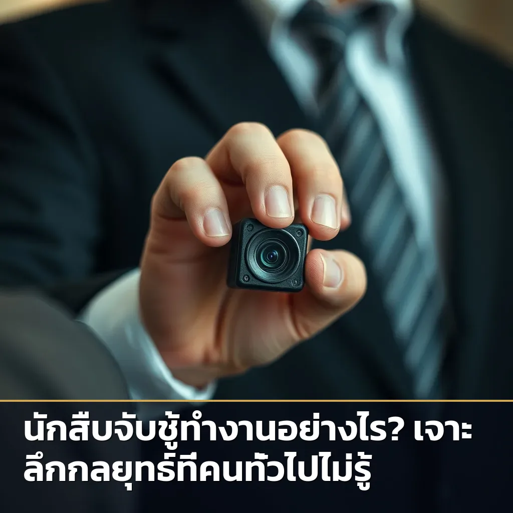 อุปกรณ์สืบสวนของนักสืบเอกชนที่ใช้ในการจับชู้แบบไม่ให้เป้าหมายรู้ตัว