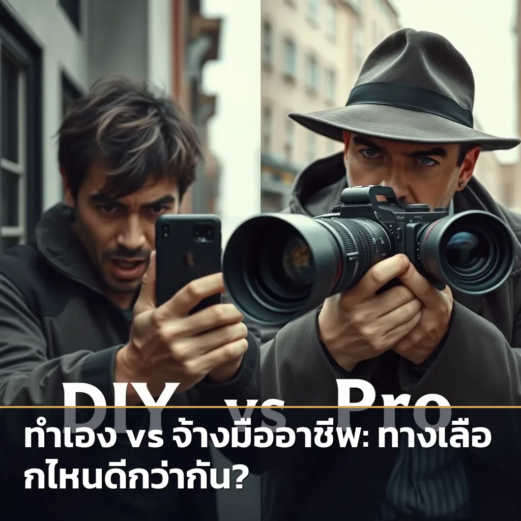 เปรียบเทียบการสืบด้วยตัวเองกับการจ้างนักสืบมืออาชีพ