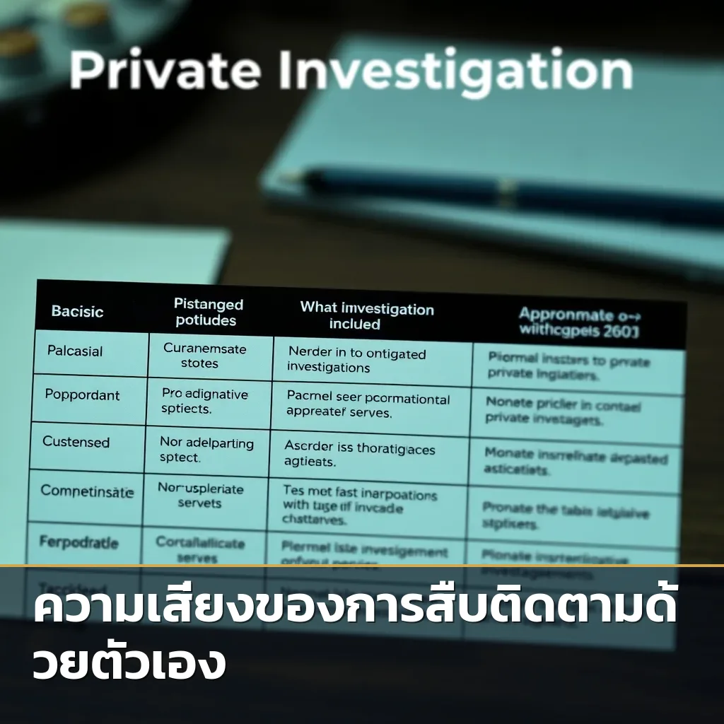 ตารางราคาและแพ็คเกจบริการจ้างนักสืบติดตามบุคคลจากนักสืบณรงค์