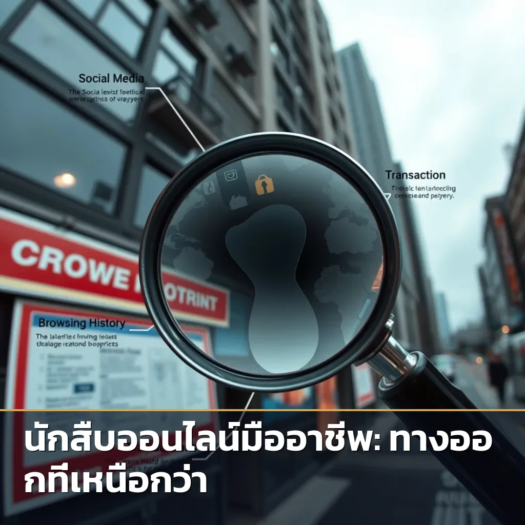 ร่องรอยดิจิทัล (Digital Footprint) ที่นักสืบออนไลน์สามารถติดตามได้