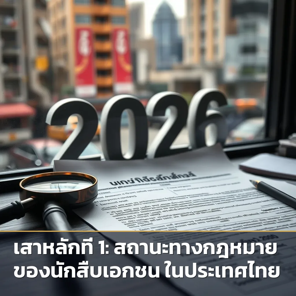 เอกสารกฎหมายไทยที่เกี่ยวข้องกับขอบเขตการทำงานของนักสืบเอกชน