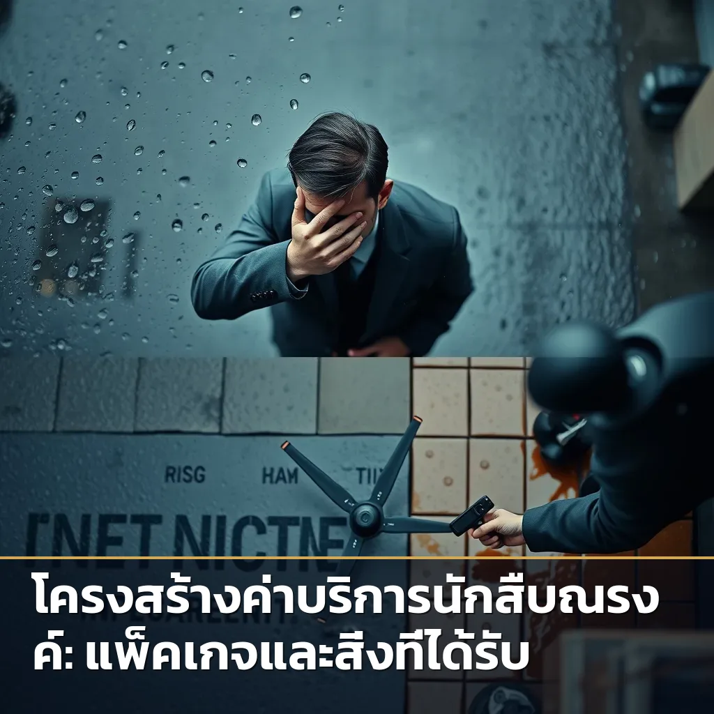 ภาพเปรียบเทียบระหว่างการพยายามสืบเองกับการจ้างนักสืบมืออาชีพเพื่อหาข้อมูล