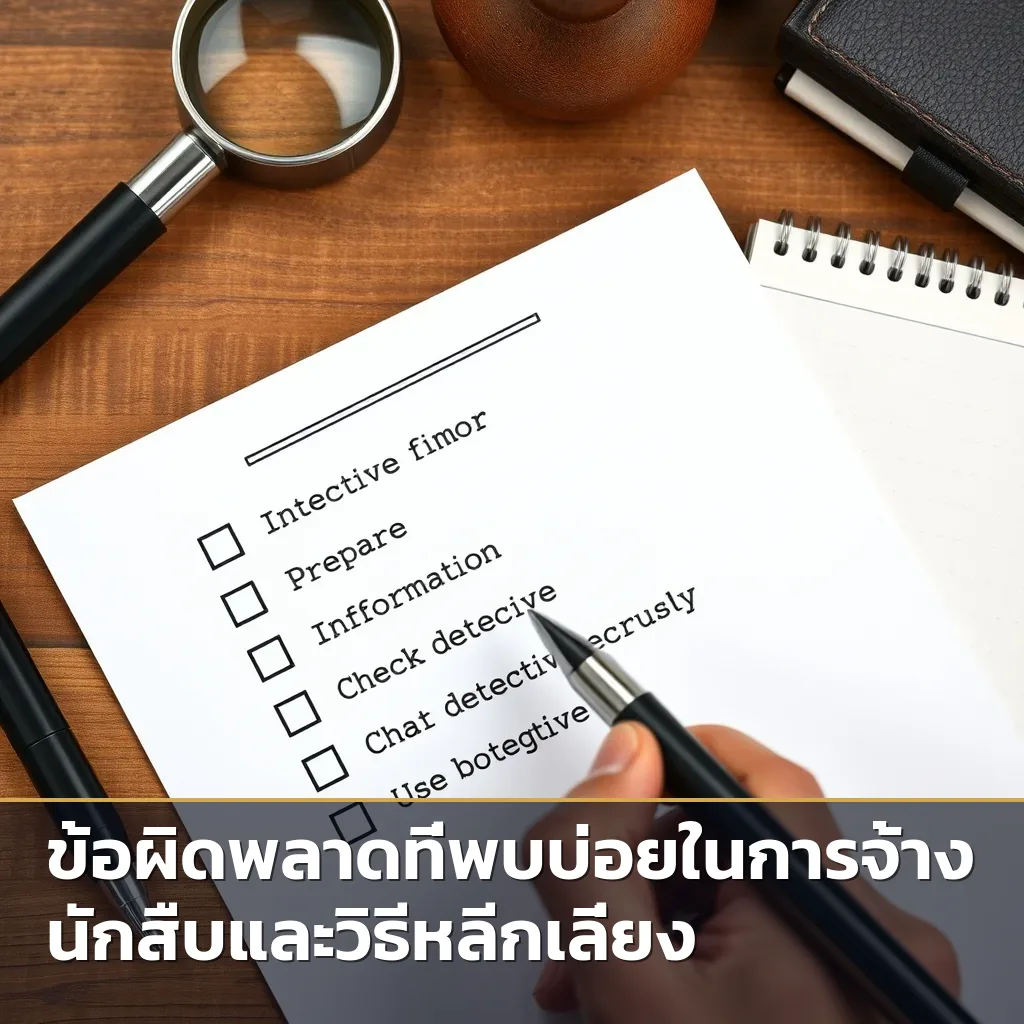 เช็คลิสต์เตรียมตัวก่อนจ้างนักสืบ เพื่อประเมินค่าใช้จ่ายจ้างนักสืบราคาเท่าไหร่