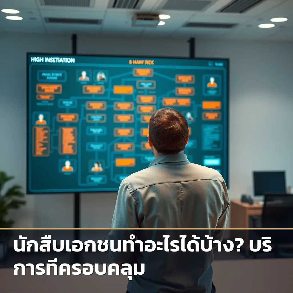 แผนผังความสัมพันธ์และทรัพย์สินที่ซับซ้อนในการสืบสวนความเสี่ยงสูง
