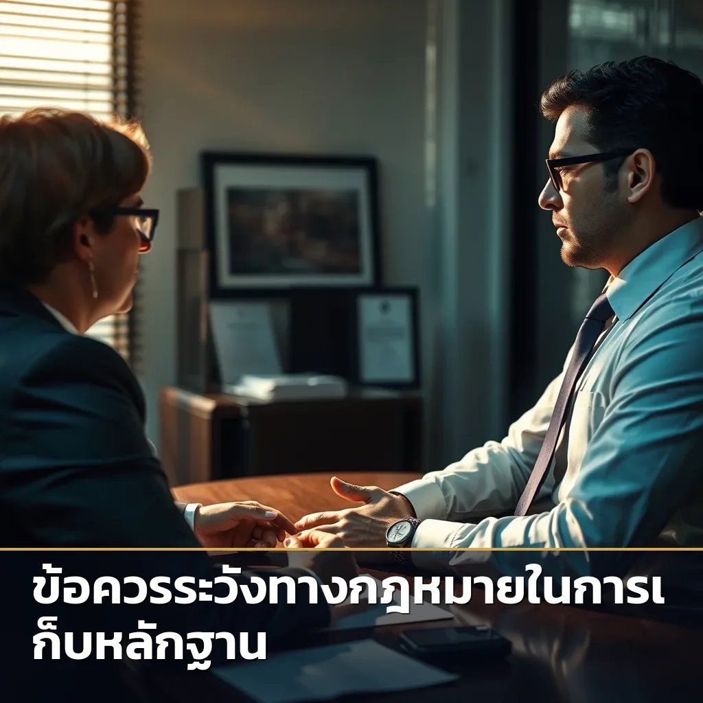 การปรึกษากับทนายความและนักสืบมืออาชีพเพื่อวางแผนการเก็บหลักฐานจับชู้