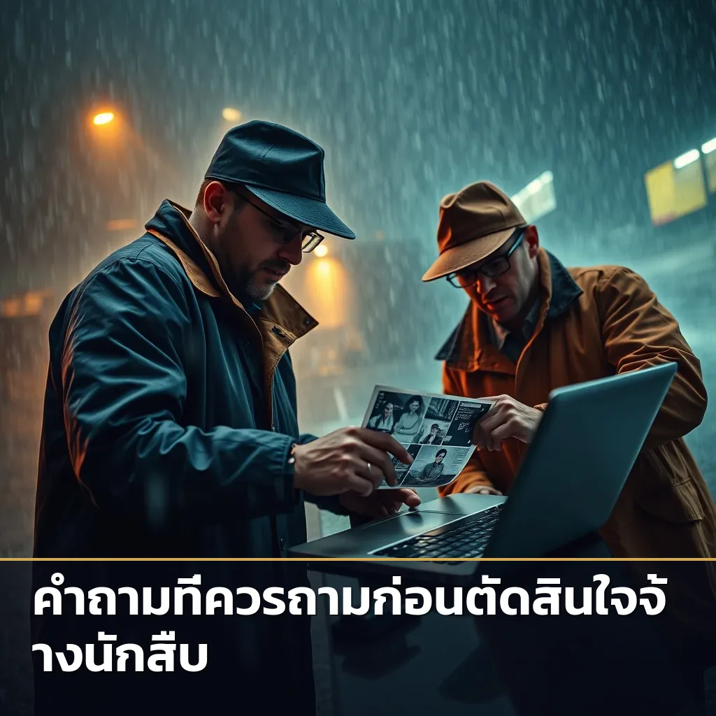 หลักฐานภาพถ่ายชัดเจนที่นักสืบณรงค์เก็บได้ แม้ในสภาพอากาศที่มีฝนตกหนัก