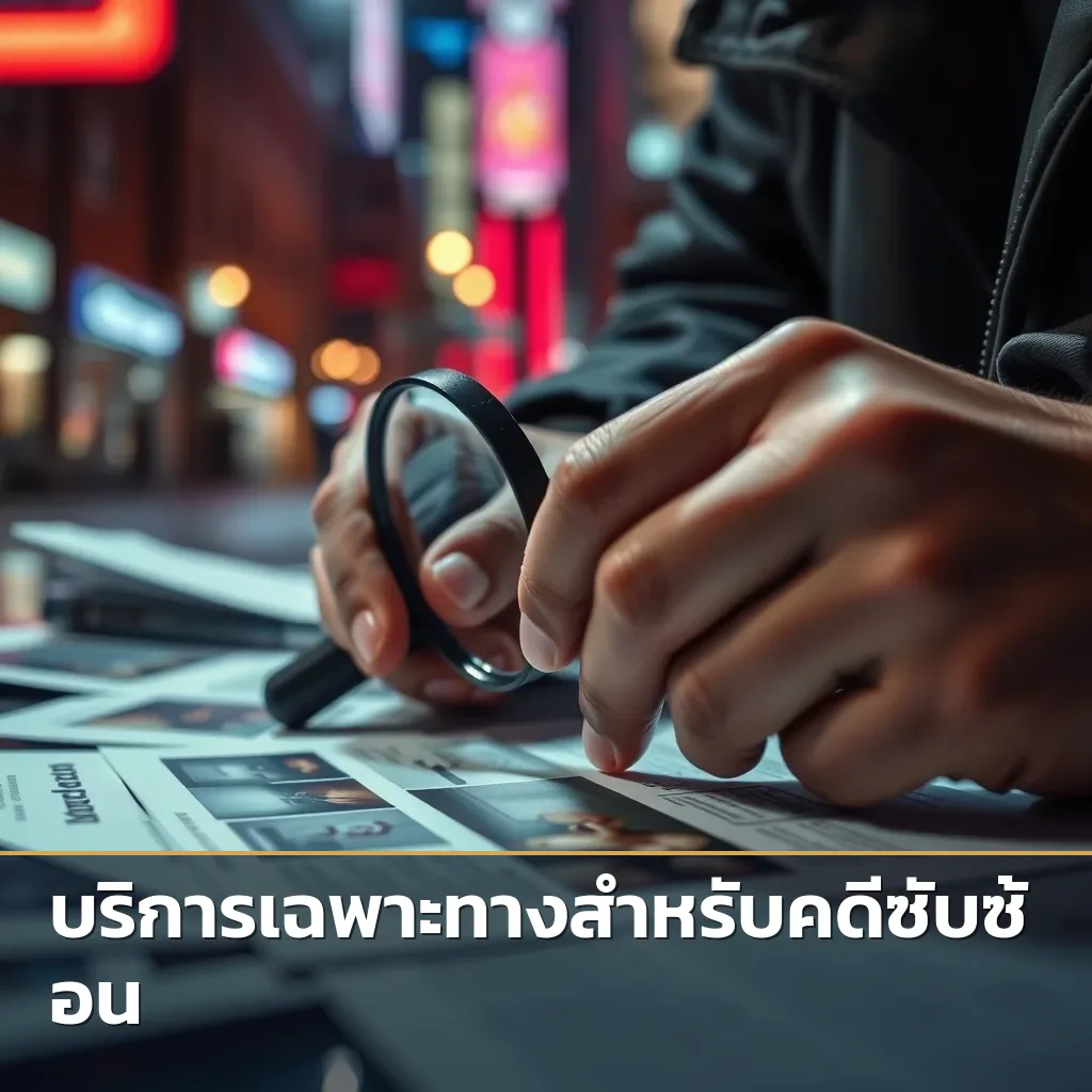 นักสืบกำลังจัดเรียงหลักฐานเพื่อใช้ในชั้นศาล เน้นความละเอียดรอบคอบของบริการนักสืบมืออาชีพ