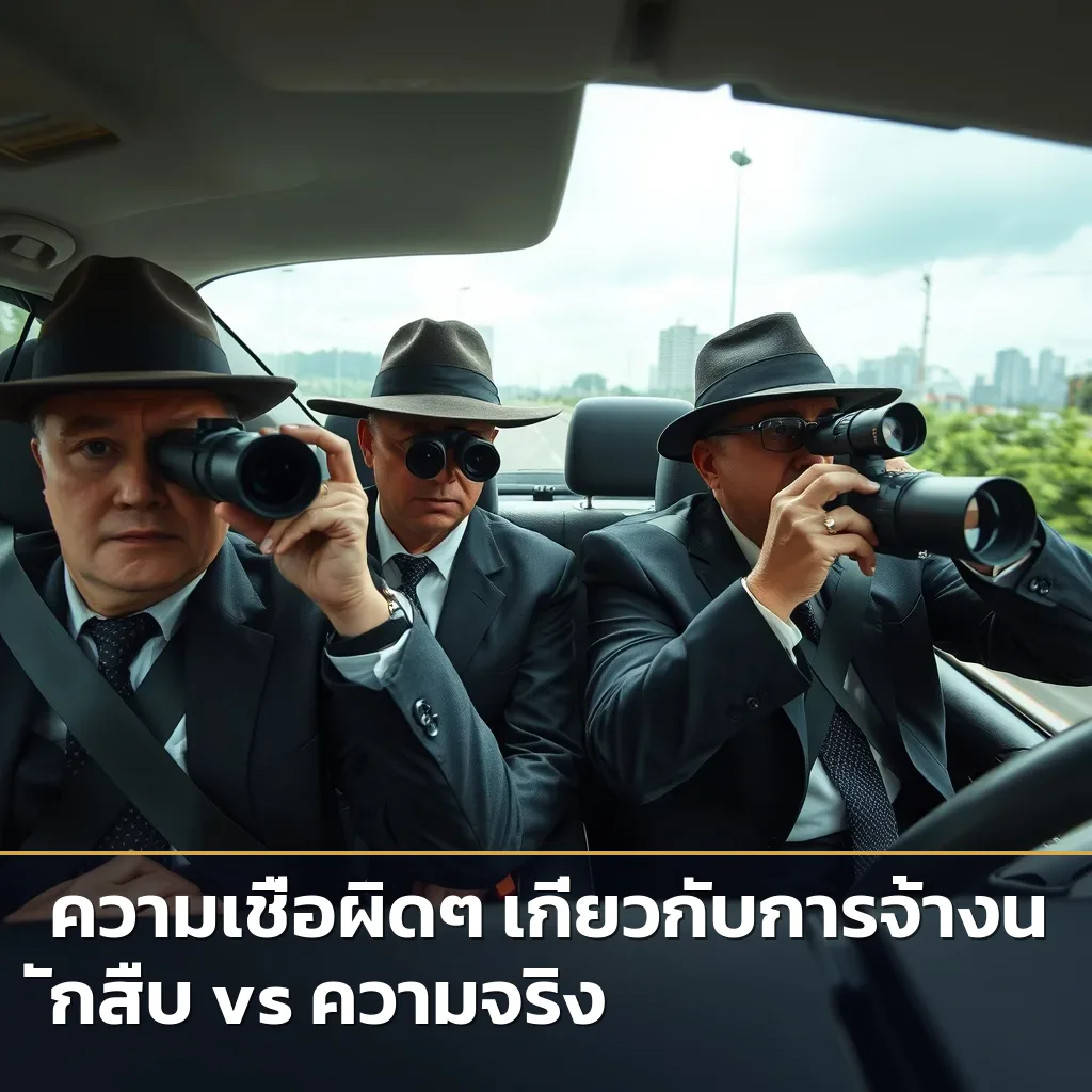 ทีมงานนักสืบณรงค์ปฏิบัติงานติดตามบุคคลอย่างมืออาชีพและถูกต้องตามกฎหมาย