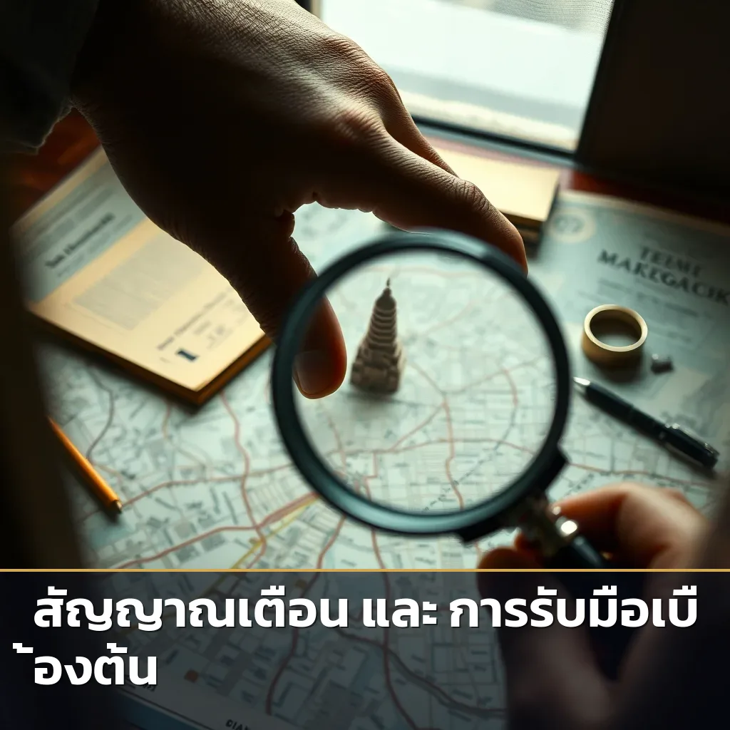 นักสืบกำลังตรวจสอบเบาะแสคนหายในแผนที่กรุงเทพฯ อย่างละเอียด