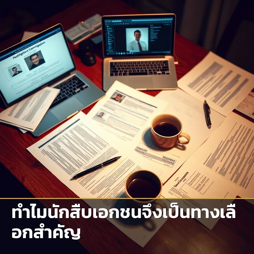 เอกสารและข้อมูลสำคัญที่นักสืบเตรียมไว้ก่อนออกตามหาคนหายในกรุงเทพฯ