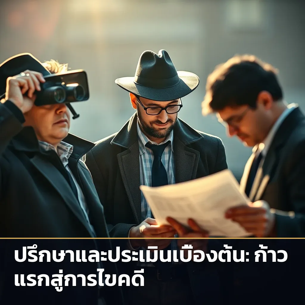 ทีมงานนักสืบกำลังปฏิบัติงานภาคสนามอย่างมืออาชีพและรอบคอบ