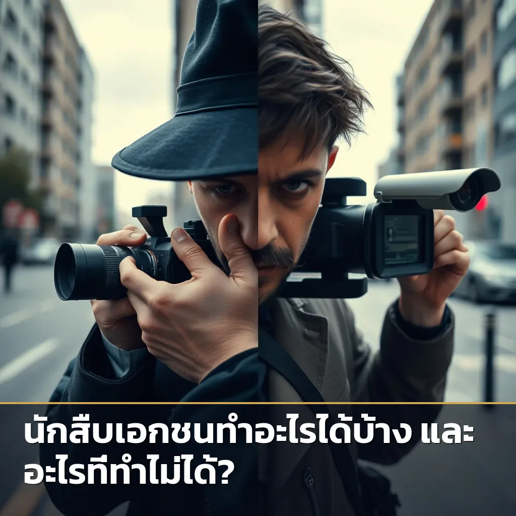 ภาพเปรียบเทียบการสืบสวนที่ถูกกฎหมายกับการสืบสวนที่ผิดกฎหมาย