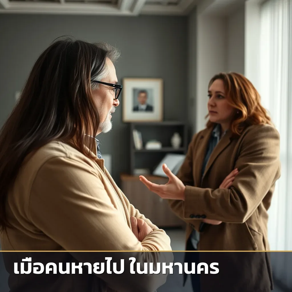 นักสืบณรงค์ให้คำปรึกษาแก่ญาติของผู้สูญหายอย่างเข้าใจ