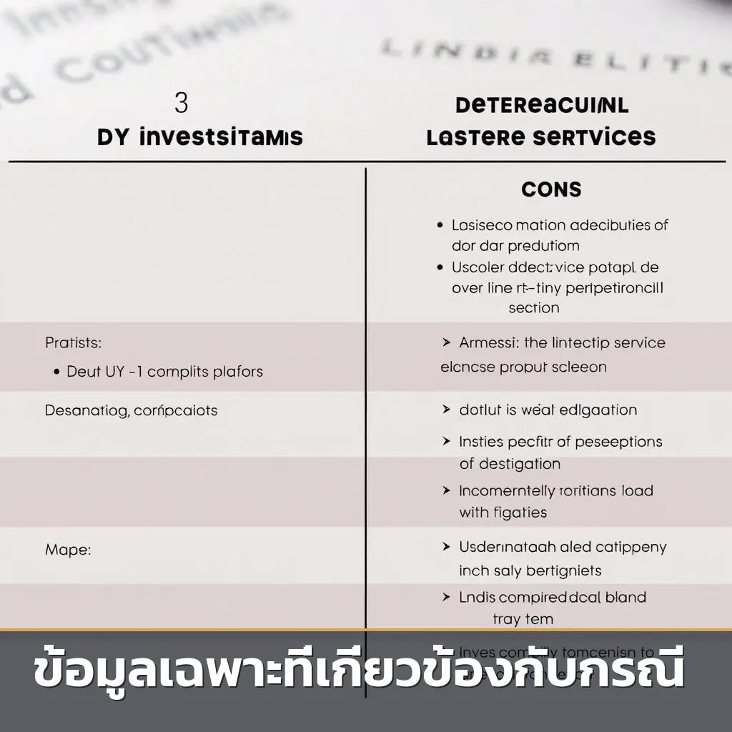 ตารางเปรียบเทียบข้อดีข้อเสียระหว่างการสืบด้วยตนเองกับการจ้างนักสืบมืออาชีพ