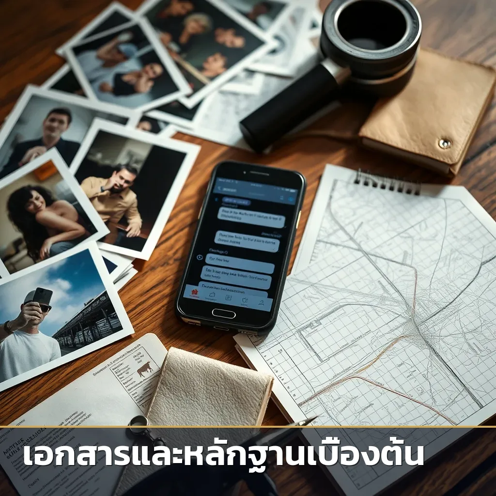 หลักฐานสำคัญที่นักสืบใช้ในการรวบรวมข้อมูลเพื่อการสืบสวน