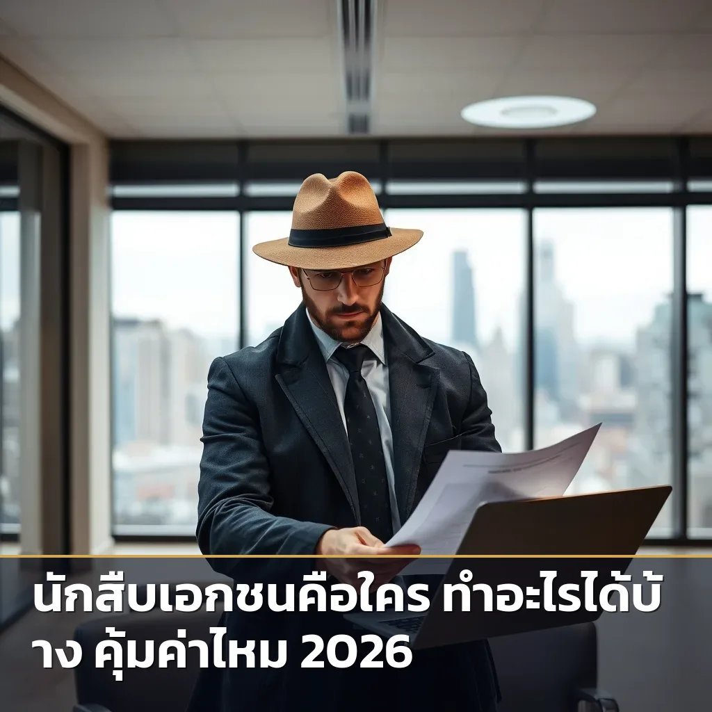 นักสืบเอกชนคือใคร ทำอะไรได้บ้าง คุ้มค่าไหม 2026