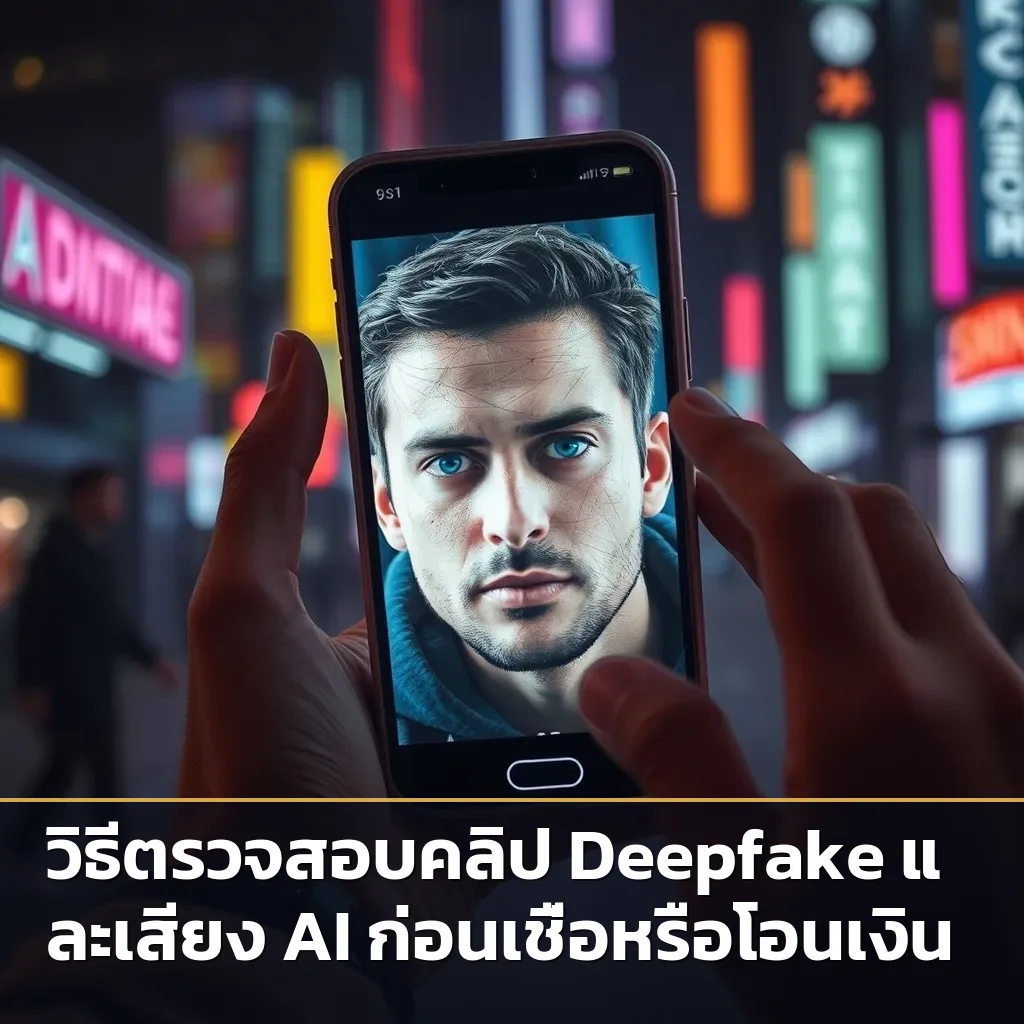 วิธีตรวจสอบคลิป Deepfake และเสียง AI ก่อนเชื่อหรือโอนเงิน