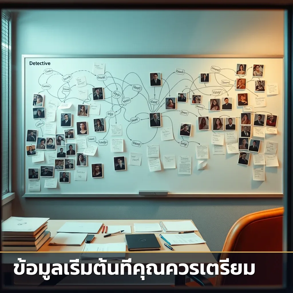 ขั้นตอนการสืบหาบุคคลของนักสืบณรงค์ที่ซับซ้อนและเชื่อมโยงข้อมูล