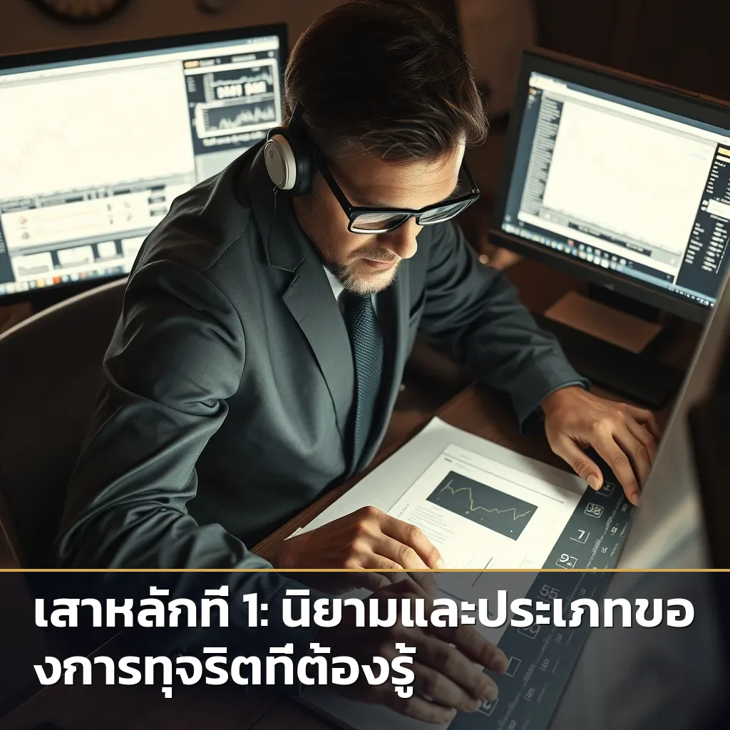 นักวิเคราะห์ดิจิทัลกำลังตรวจสอบข้อมูลเพื่อหาหลักฐานการทุจริต