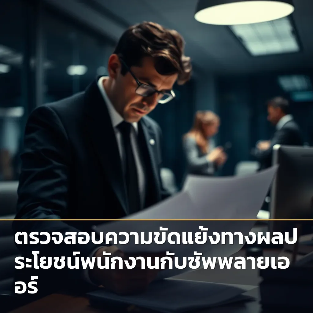 ตรวจสอบความขัดแย้งทางผลประโยชน์