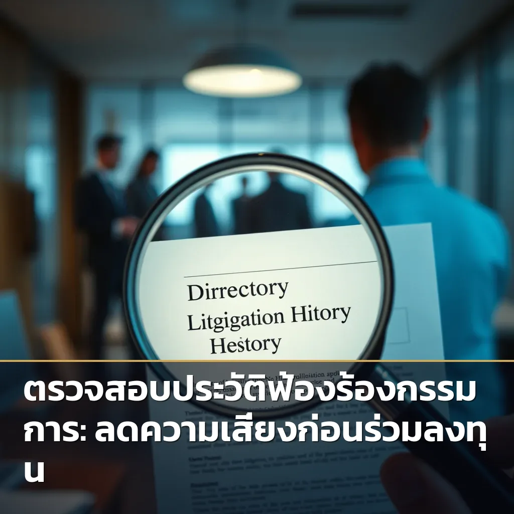 ตรวจสอบประวัติฟ้องร้องกรรมการ