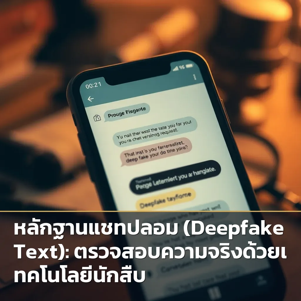 หลักฐานแชทปลอม