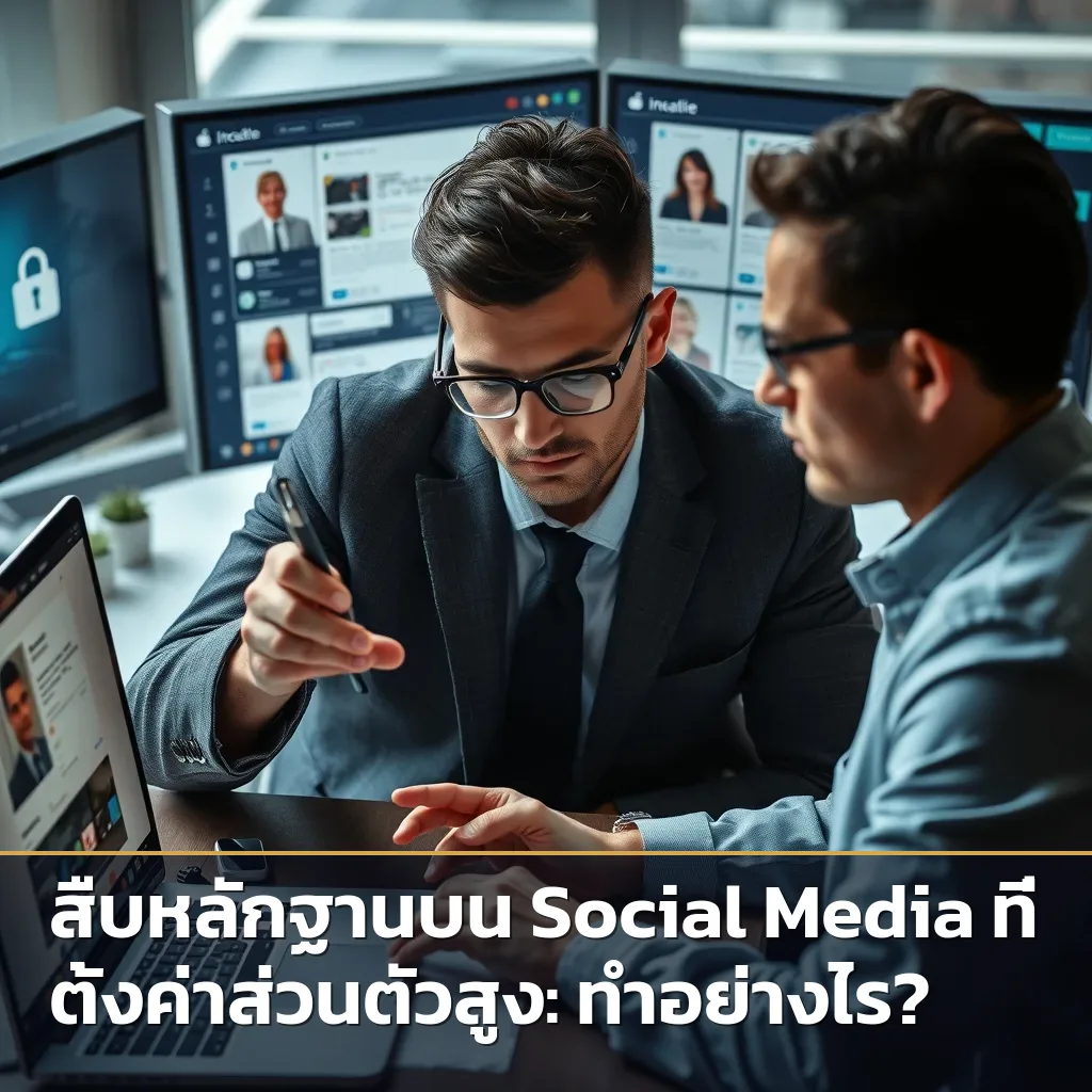 สืบหลักฐาน Social Media ส่วนตัวสูง