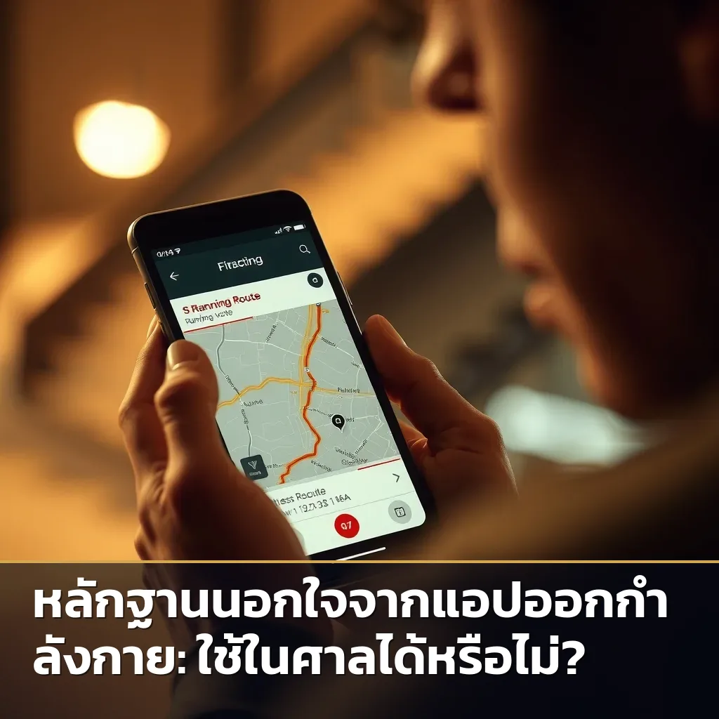 หลักฐานนอกใจจากแอปออกกำลังกาย: ใช้ในศาลได้หรือไม่?
