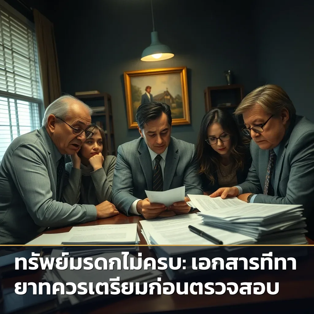 ทรัพย์มรดกไม่ครบ: เอกสารที่ทายาทควรเตรียมก่อนตรวจสอบ