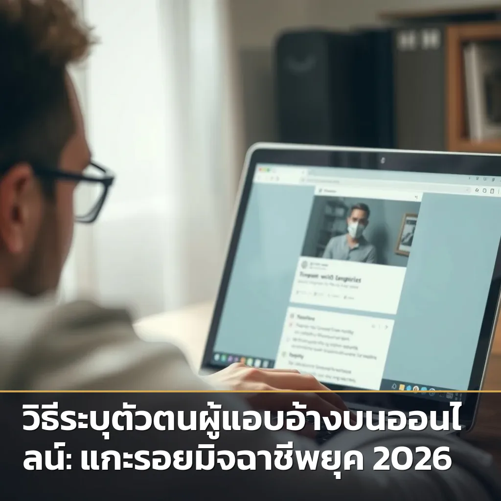 วิธีระบุตัวตนผู้แอบอ้างบนออนไลน์: แกะรอยมิจฉาชีพยุค 2026