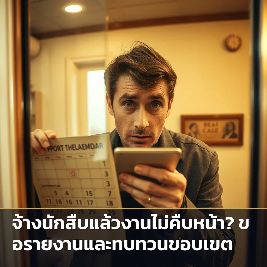 จ้างนักสืบงานไม่คืบหน้า