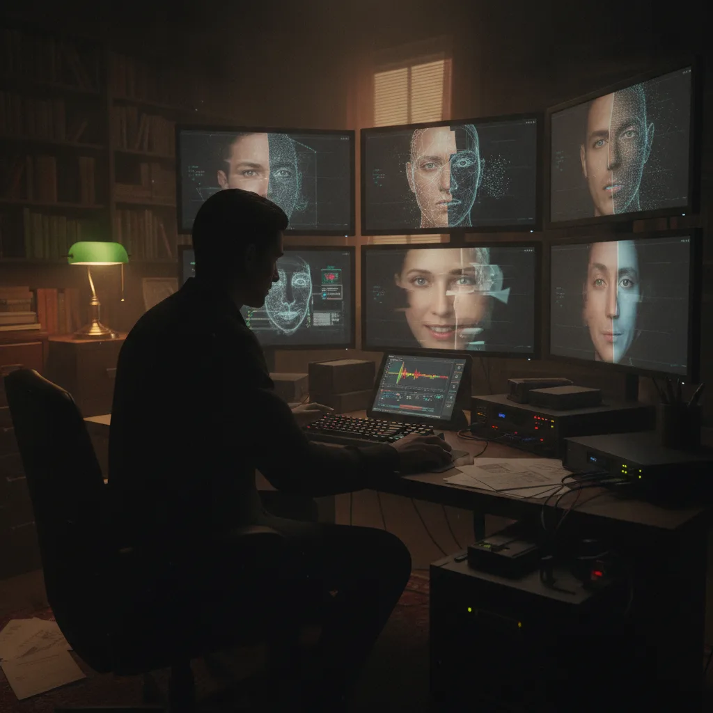 นักสืบกำลังตรวจสอบหลักฐานดิจิทัลของ Deepfake ข้อมูลส่วนบุคคล